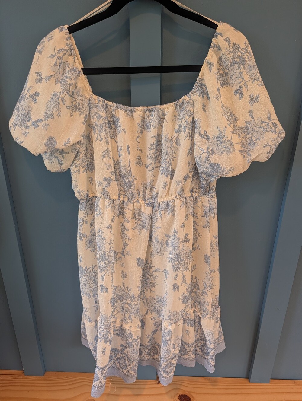 Floral Square-Neck Dress - Picture 6 of 7